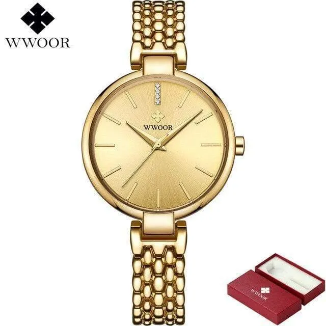 Uhren frauen quarzuhr damen marke mode wasserdicht armband armbanduhr weibliche uhr relogio feminino