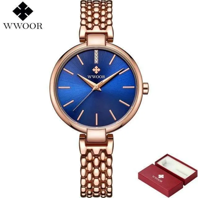 Uhren frauen quarzuhr damen marke mode wasserdicht armband armbanduhr weibliche uhr relogio feminino