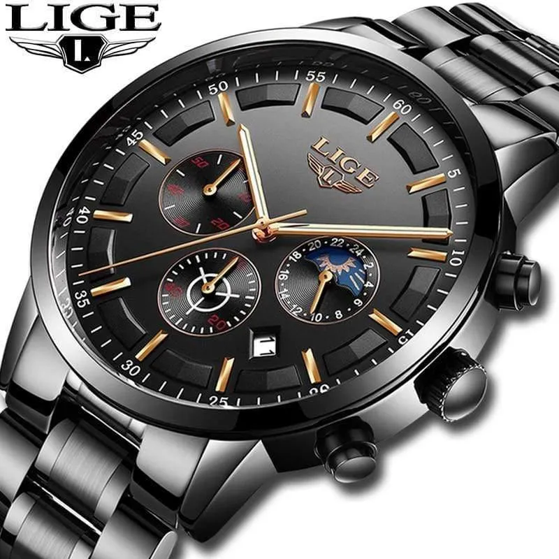 Uhr Männer LIGE Mode Sport Quarzuhr Herren Uhren Top Brand Luxury Business Wasserdichte Uhr Relogio Masculino