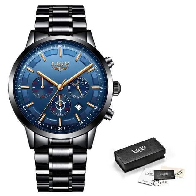Uhr Männer LIGE Mode Sport Quarzuhr Herren Uhren Top Brand Luxury Business Wasserdichte Uhr Relogio Masculino