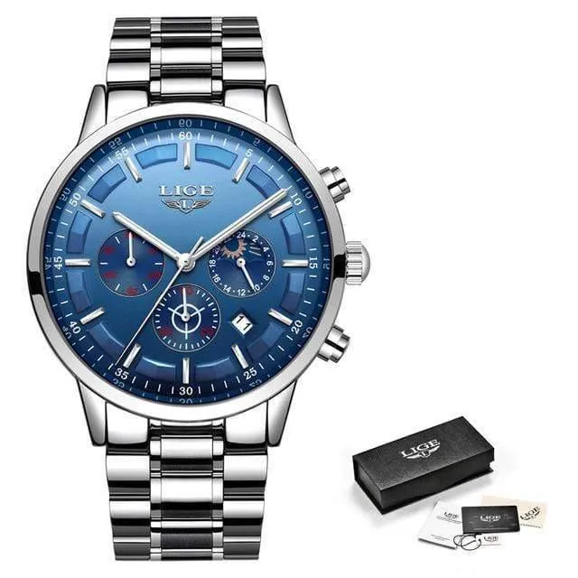 Uhr Männer LIGE Mode Sport Quarzuhr Herren Uhren Top Brand Luxury Business Wasserdichte Uhr Relogio Masculino