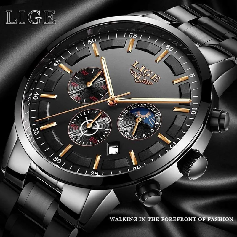 Uhr Männer LIGE Mode Sport Quarzuhr Herren Uhren Top Brand Luxury Business Wasserdichte Uhr Relogio Masculino