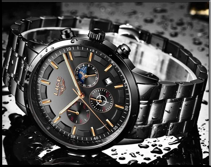 Uhr Männer LIGE Mode Sport Quarzuhr Herren Uhren Top Brand Luxury Business Wasserdichte Uhr Relogio Masculino