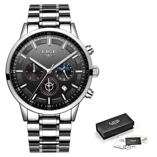 Uhr Männer LIGE Mode Sport Quarzuhr Herren Uhren Top Brand Luxury Business Wasserdichte Uhr Relogio Masculino