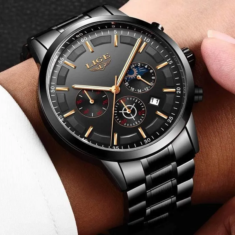 Uhr Männer LIGE Mode Sport Quarzuhr Herren Uhren Top Brand Luxury Business Wasserdichte Uhr Relogio Masculino