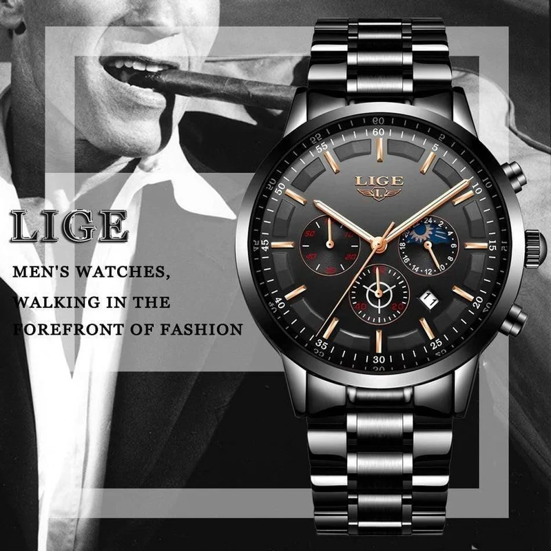 Uhr Männer LIGE Mode Sport Quarzuhr Herren Uhren Top Brand Luxury Business Wasserdichte Uhr Relogio Masculino
