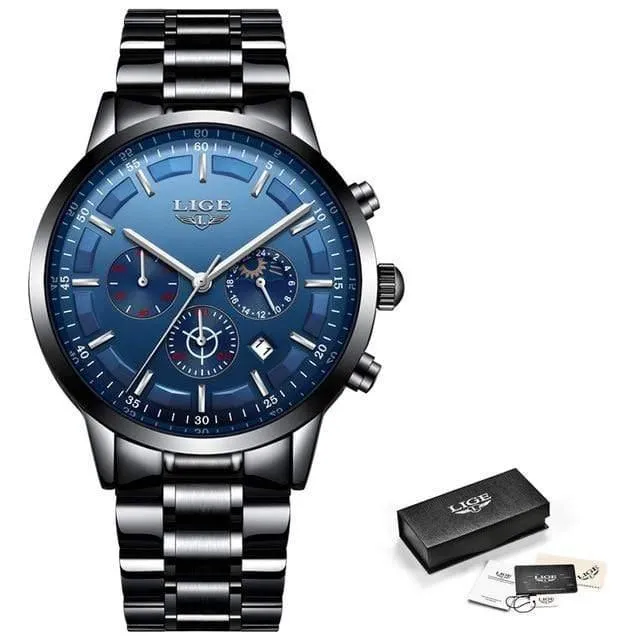 Uhr Männer LIGE Mode Sport Quarzuhr Herren Uhren Top Brand Luxury Business Wasserdichte Uhr Relogio Masculino