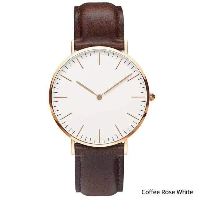 Herrenuhr mit Edelstahlarmband, Quarzuhr, modisch, Roségold, Silber, Herrenuhr, Stil, Herren-Kleideruhr, 40 mm