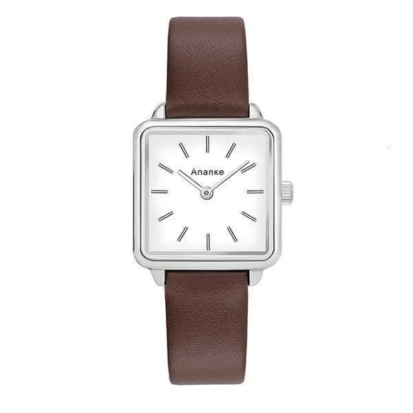 Edelstahlgewebe Uhr Dame Einfache Wasserdichte Armbanduhr Japanisches Quarzwerk Montres Femme