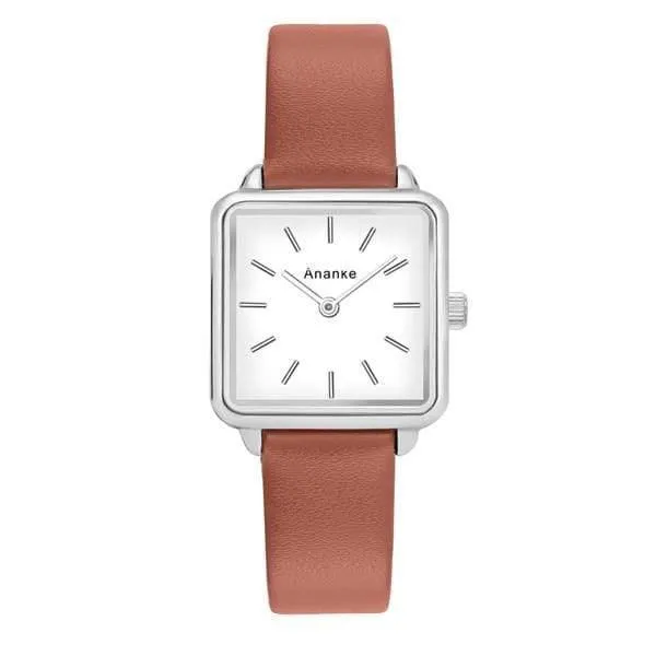 Edelstahlgewebe Uhr Dame Einfache Wasserdichte Armbanduhr Japanisches Quarzwerk Montres Femme