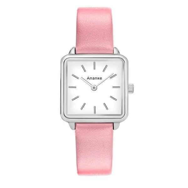 Edelstahlgewebe Uhr Dame Einfache Wasserdichte Armbanduhr Japanisches Quarzwerk Montres Femme