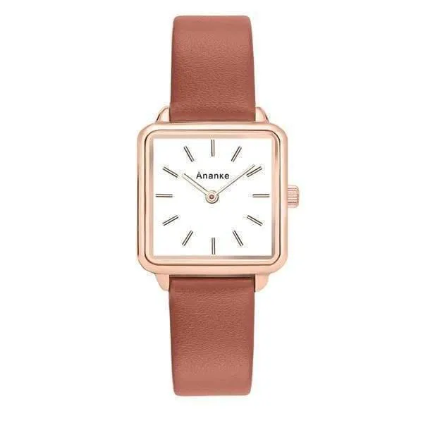 Edelstahlgewebe Uhr Dame Einfache Wasserdichte Armbanduhr Japanisches Quarzwerk Montres Femme