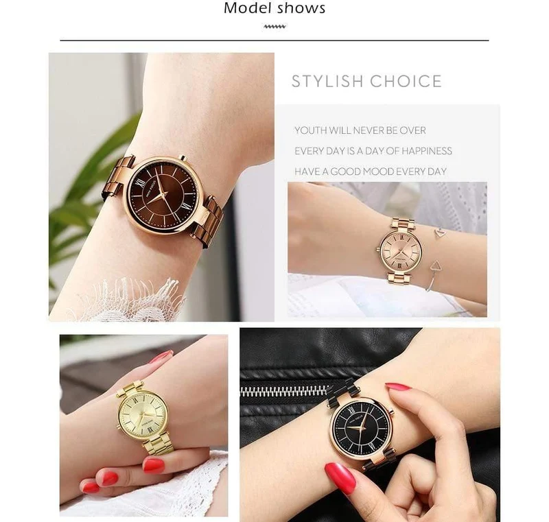 Damenuhren wasserdicht Mode Damenuhr für Damen Damen Armbanduhr Relogio Feminino Montre Femme