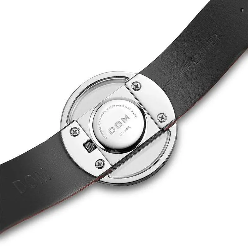 Frauen Luxus Mode Casual 30 m wasserdichte Quarzuhren Echtlederarmband Sport Damen elegante Armbanduhr Mädchen