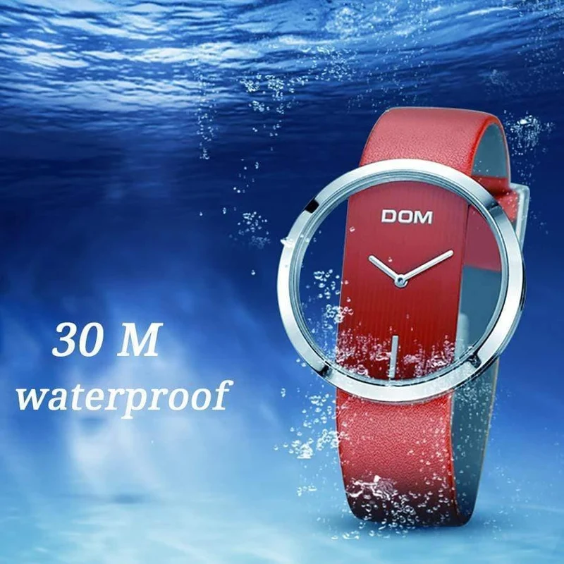 Frauen Luxus Mode Casual 30 m wasserdichte Quarzuhren Echtlederarmband Sport Damen elegante Armbanduhr Mädchen