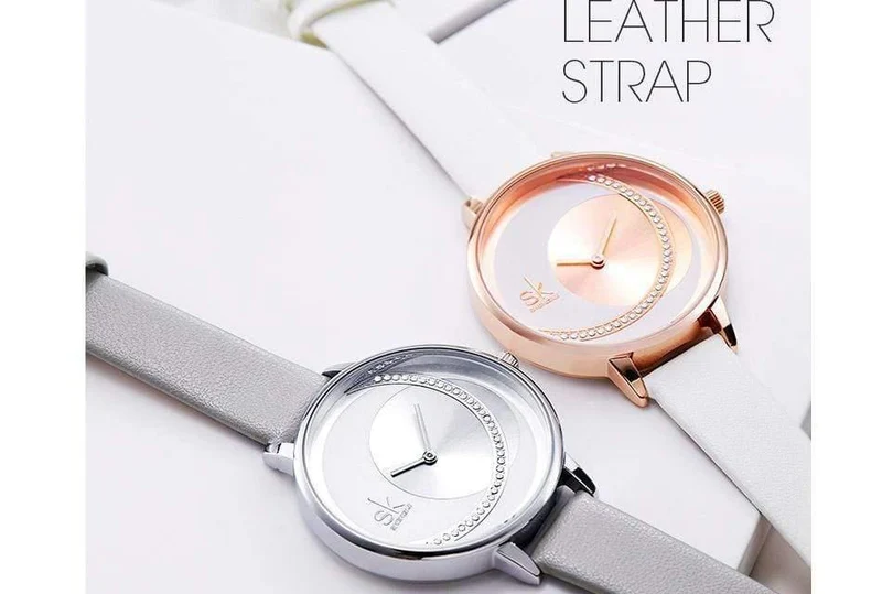 Frauen-Uhr-Art- und Weisewasserdichte Rhinestone-Dame Watch Elegant Unique Casual Stainless Steel Creative