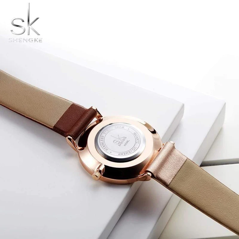 Damenuhren, modische Leder-Armbanduhr, Vintage-Damenuhr, unregelmäßige Uhr, Damenmode, Bajan, Kol, Saati, Montre feminino