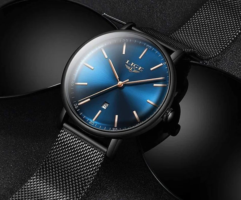 Frauen Uhren Top Marke Luxus Damen Mesh Gürtel ultradünne Uhr Edelstahl Wasserdichte Uhr Quarzuhr Reloj Mujer