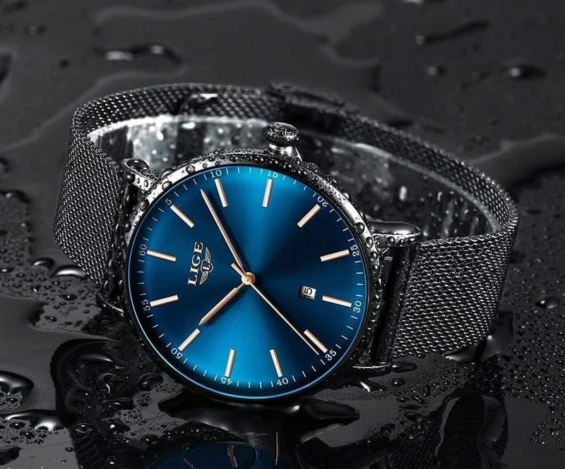 Frauen Uhren Top Marke Luxus Damen Mesh Gürtel ultradünne Uhr Edelstahl Wasserdichte Uhr Quarzuhr Reloj Mujer