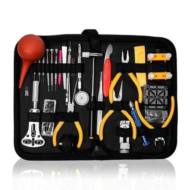 Uhr-Reparatur-Werkzeug-Set für Uhren, Band, Uhren-Werkzeuge, Uhrmacher-Öffner-Werkzeug-Set, professionelle Reparatur-Werkzeuge