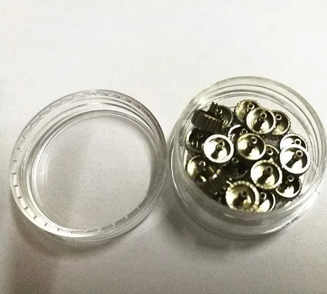 20PCS / set hochwertige Uhrenteile Uhrenkopf Uhrenkrone wasserdicht Edelstahl Uhrenkrone 6mm * 6mm