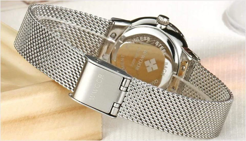 Frauen Uhren Quarz Wasserdicht Rose Gold Kleid Damen Uhr Frauen Marke Luxus Mesh Armband Armbanduhr Relogio feminino