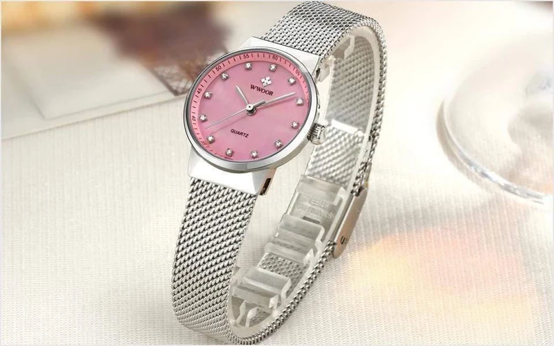 Frauen Uhren Quarz Wasserdicht Rose Gold Kleid Damen Uhr Frauen Marke Luxus Mesh Armband Armbanduhr Relogio feminino