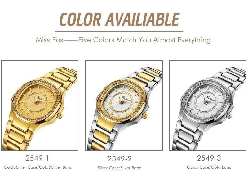 Uhren für Frauen Edelstahl Gold Damenuhr Diamant Armbanduhr Patek Armbanduhr