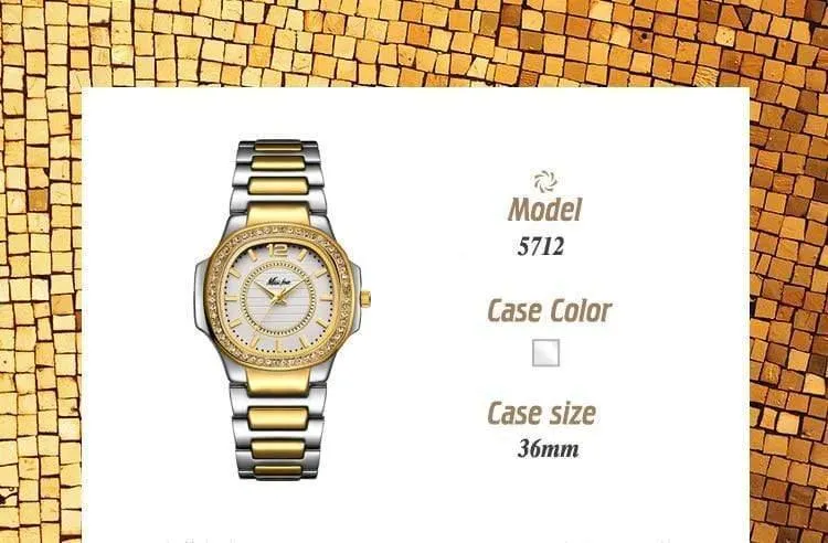 Uhren für Frauen Edelstahl Gold Damenuhr Diamant Armbanduhr Patek Armbanduhr