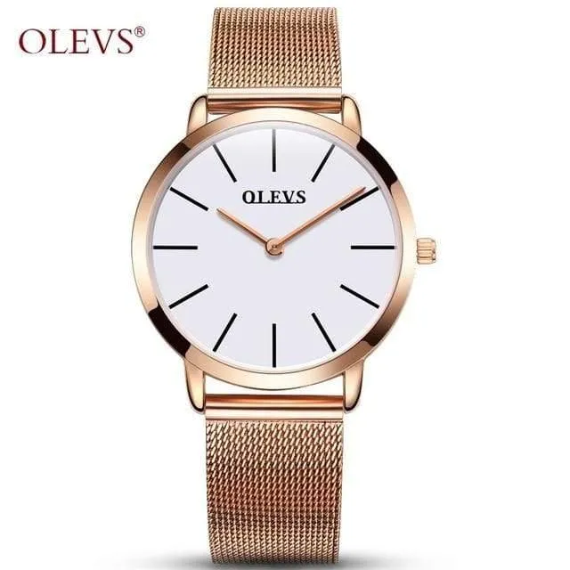 Damenuhr Marke Luxus Frauen Uhren Wasserdicht Rose Gold Edelstahl Quarz Kalender Armbanduhr montre femme