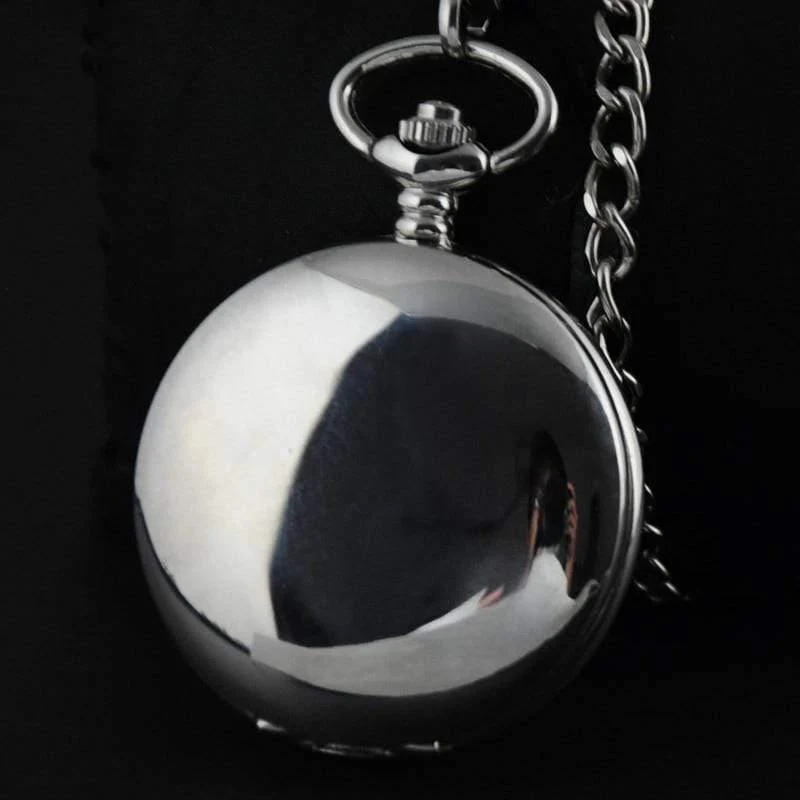 Silber Edelstahl Classic Full Hunter Mechanische Taschenuhr Steampunk Handwind Männer Frauen Uhr Geschenke