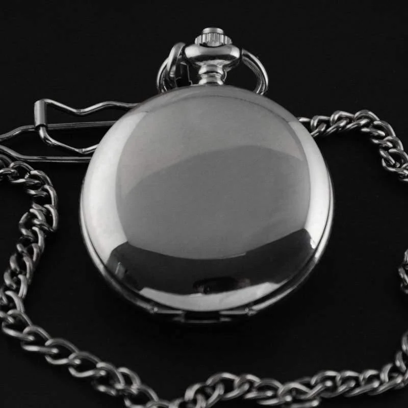 Silber Edelstahl Classic Full Hunter Mechanische Taschenuhr Steampunk Handwind Männer Frauen Uhr Geschenke