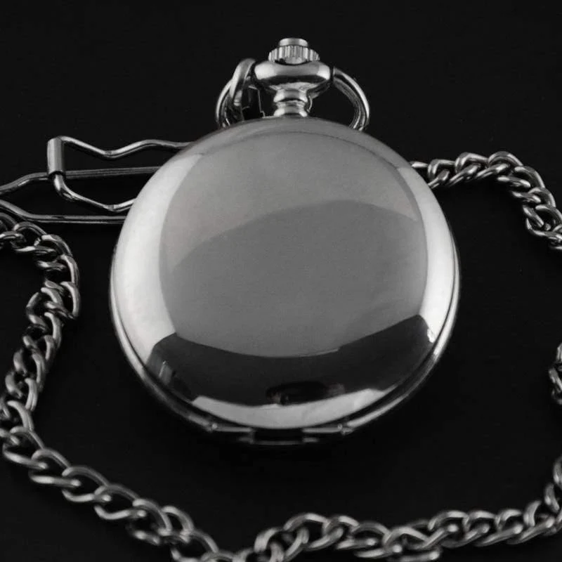 Silber Edelstahl Classic Full Hunter Mechanische Taschenuhr Steampunk Handwind Männer Frauen Uhr Geschenke