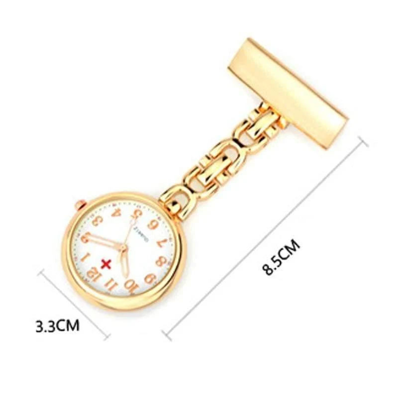 Krankenschwesteruhr Brosche Hängeuhren Krankenschwester Japan Quarzuhrwerk Männer Frauen Stahl Taschenuhr relogio