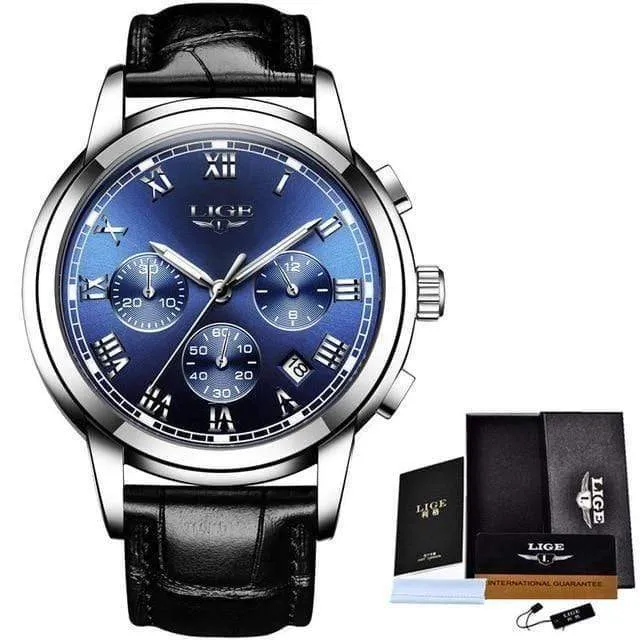 Uhren Herren Sport Wasserdicht Datum Analog Quarz Herrenuhren Chronograph Business Uhren Für Männer Relogio Masculino + Box