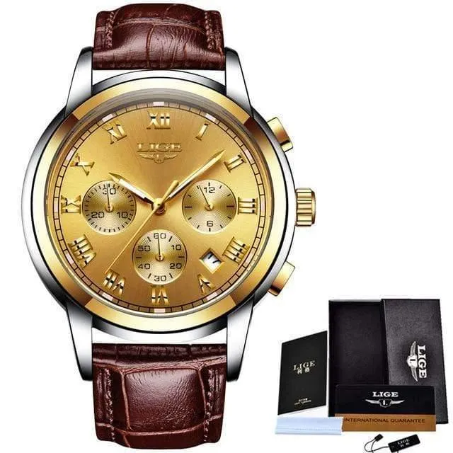 Uhren Herren Sport Wasserdicht Datum Analog Quarz Herrenuhren Chronograph Business Uhren Für Männer Relogio Masculino + Box