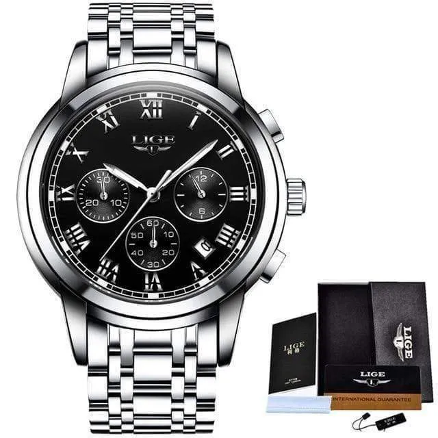 Uhren Herren Sport Wasserdicht Datum Analog Quarz Herrenuhren Chronograph Business Uhren Für Männer Relogio Masculino + Box