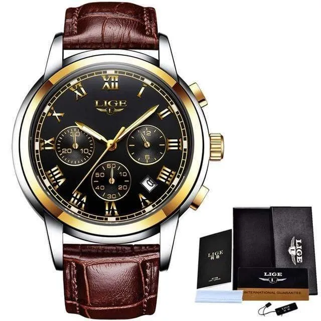 Uhren Herren Sport Wasserdicht Datum Analog Quarz Herrenuhren Chronograph Business Uhren Für Männer Relogio Masculino + Box