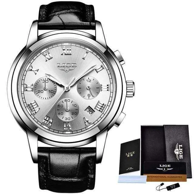 Uhren Herren Sport Wasserdicht Datum Analog Quarz Herrenuhren Chronograph Business Uhren Für Männer Relogio Masculino + Box