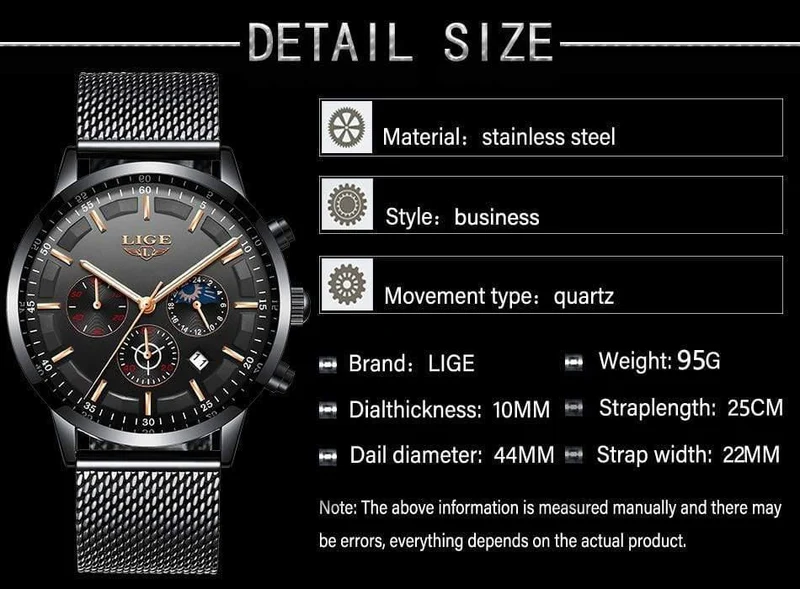Herrenuhren Top-Marke Luxus Casual Quarz Armbanduhr Herrenmode Edelstahl Wasserdicht Sport Chronograph + Box
