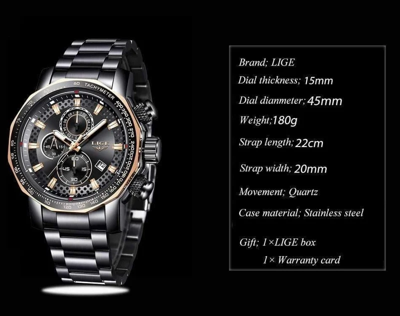 Herrenuhren Top-Marke Luxus Sport Quarz Alle Stahl Männliche Uhr Militärische Wasserdichte Chronograph Relogio Masculino
