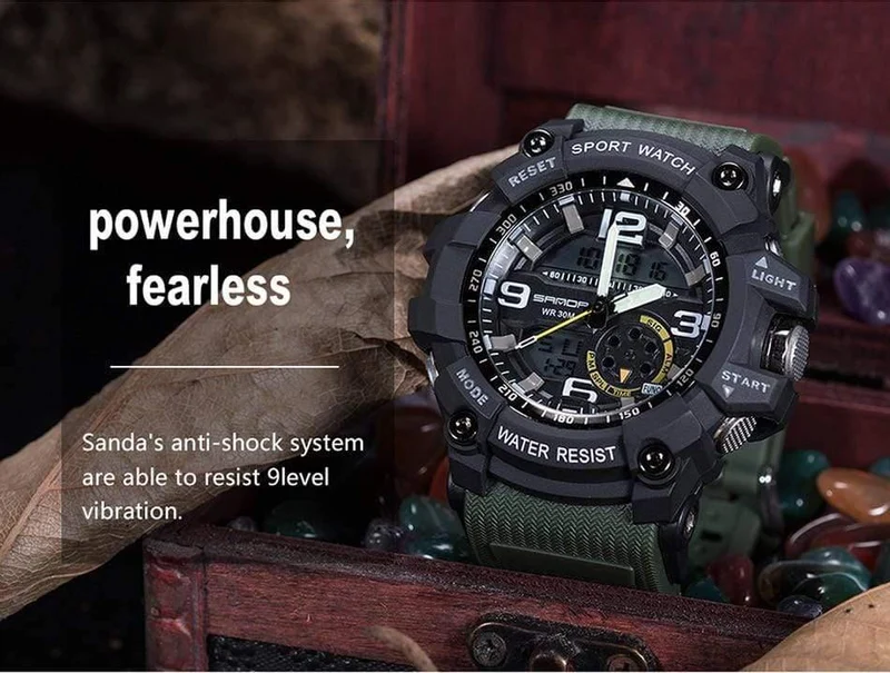 Herrenuhren Top-Marke Luxus Military Quarzuhr Männer wasserdicht S Shock Armbanduhren relogio masculino