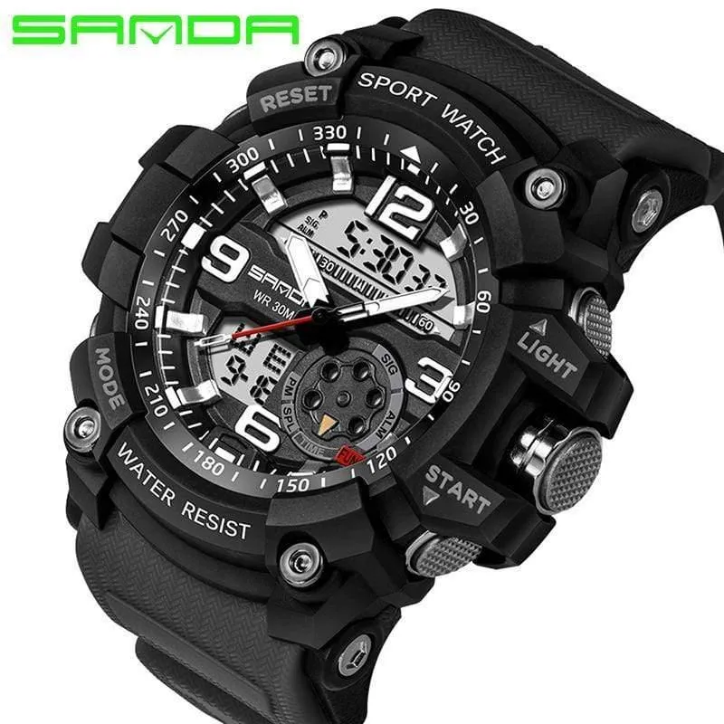 Herrenuhren Top-Marke Luxus Military Quarzuhr Männer wasserdicht S Shock Armbanduhren relogio masculino