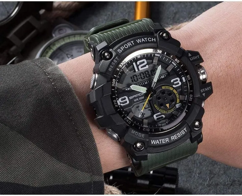 Herrenuhren Top-Marke Luxus Military Quarzuhr Männer wasserdicht S Shock Armbanduhren relogio masculino