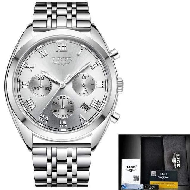 Herrenuhren Top-Marke Luxus wasserdicht 24 Stunde Datum Quarzuhr männlich Leder Sport Armbanduhr Relogio Masculino