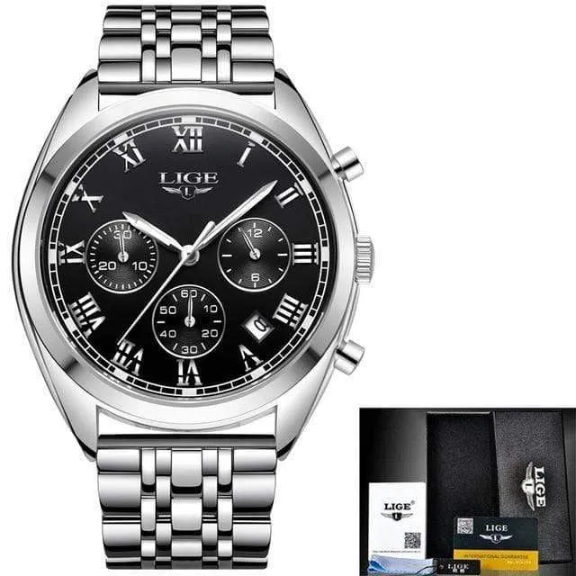 Herrenuhren Top-Marke Luxus wasserdicht 24 Stunde Datum Quarzuhr männlich Leder Sport Armbanduhr Relogio Masculino