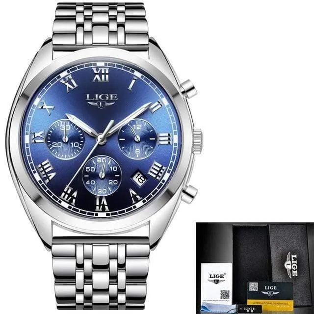Herrenuhren Top-Marke Luxus wasserdicht 24 Stunde Datum Quarzuhr männlich Leder Sport Armbanduhr Relogio Masculino