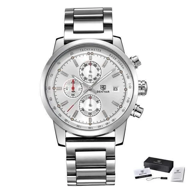 Chronograph Sport Herren Uhren Top Brand Luxus Quarz Uhr Reloj Hombre saat Uhr Männlichen stunde relogio Masculino