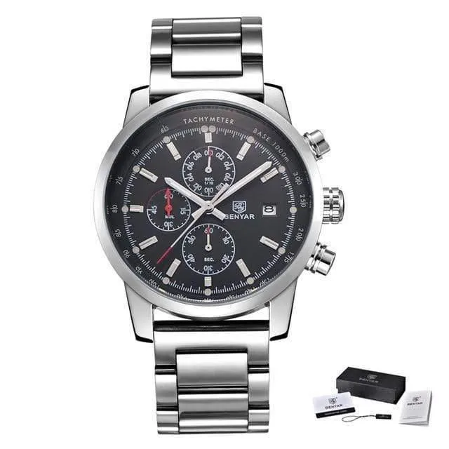Chronograph Sport Herren Uhren Top Brand Luxus Quarz Uhr Reloj Hombre saat Uhr Männlichen stunde relogio Masculino