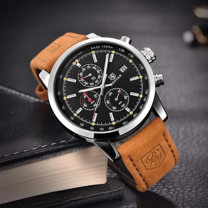 Chronograph Sport Herren Uhren Top Brand Luxus Quarz Uhr Reloj Hombre saat Uhr Männlichen stunde relogio Masculino